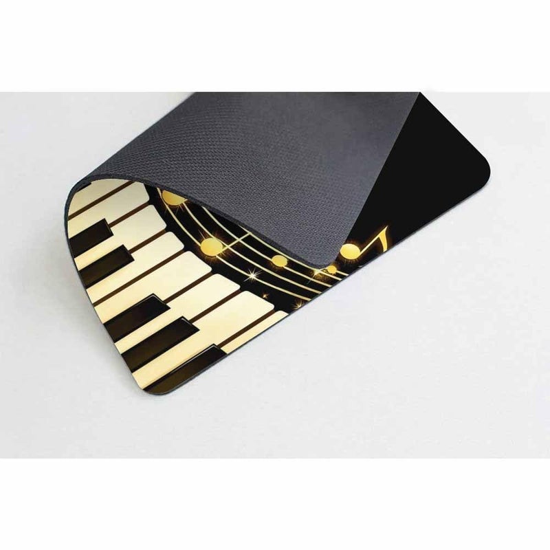 Smooffly Old Vintage Abstract Piano and Music Note Customized Rectangle Non-Slip Rubber Mouse pad Gaming Mouse Pad - Image 4
